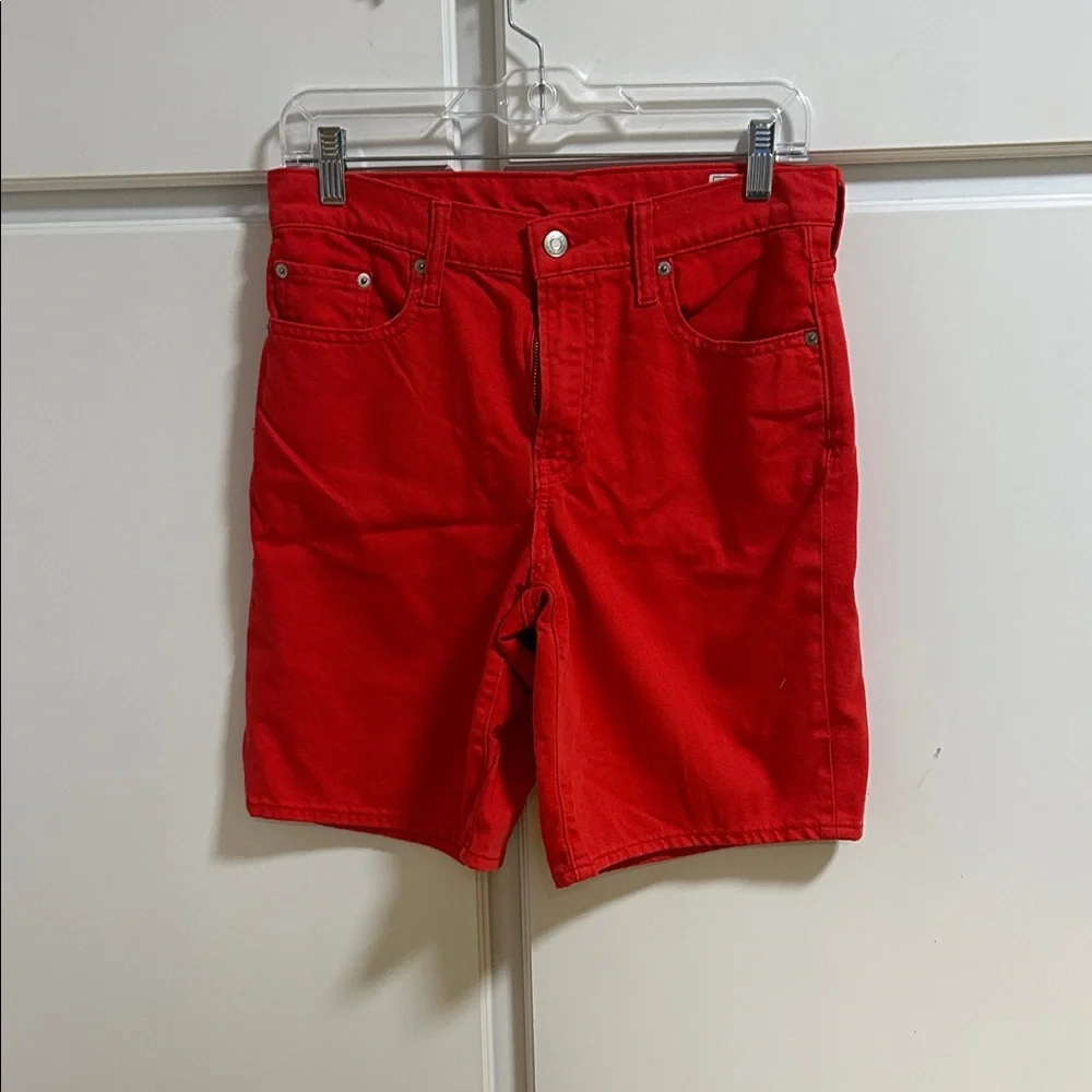 GAP Bright Red Women's Jean Denim Shorts 0P